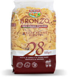 Mezze penne rigate trafilate al bronzo