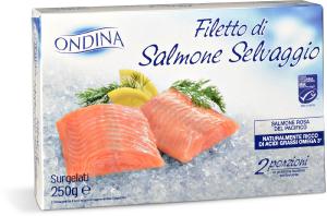 Filetto di salmone selvaggio surgelato