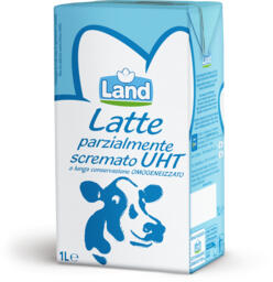 Latte parzialmente scremato UHT a lunga conservazione omogeneizzato