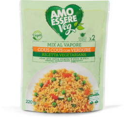 Cous cous con verdure al vapore