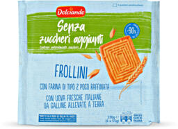 Biscotti frollini senza zuccheri aggiunti