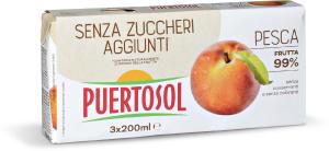 Succo alla pesca senza zuccheri aggiunti*
