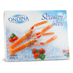 Scampi interi surgelati