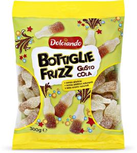 Caramelle gommose bottiglie frizz gusto cola