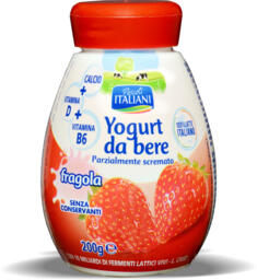 Yogurt da bere alla fragola