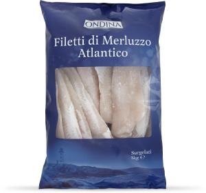 Filetti di merluzzo atlantico surgelati