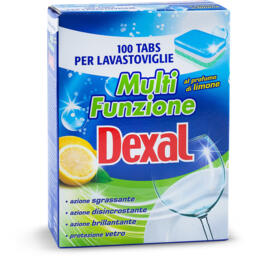 Detersivo multifunzione in tabs per lavastoviglie 100 pezzi