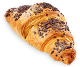 Cornetto sfogliato con cioccolato e nocciola