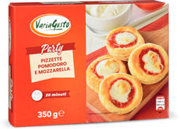 Pizzette pomodoro e mozzarella surgelate