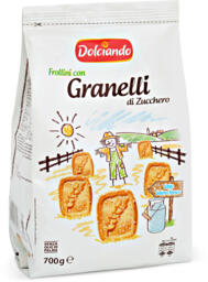 Biscotti frollini con granelli di zucchero
