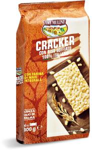 Cracker con riso soffiato