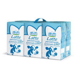 Latte parzialmente scremato UHT a lunga conservazione 6 pezzi
