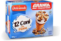Coni gelato con panna 12 pezzi