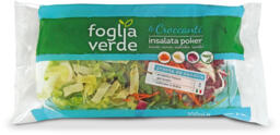 Insalata poker con carote, cicoria, radicchio, rucola