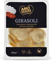 Girasoli al pomodoro e mozzarella da latte di bufala