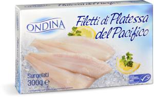 Filetti di platessa oceanica surgelati