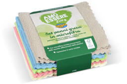 Set 5 panni in microfibra green